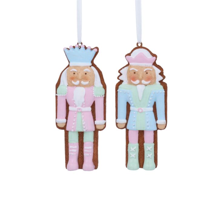 Gisela Graham Pastel Nutcracker Gingerbread x2
